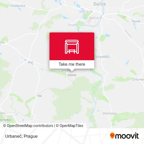 Карта Urbaneč