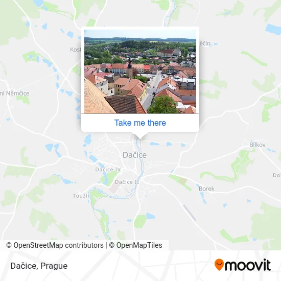 Карта Dačice