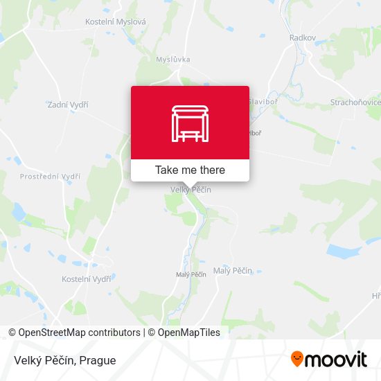 Velký Pěčín map