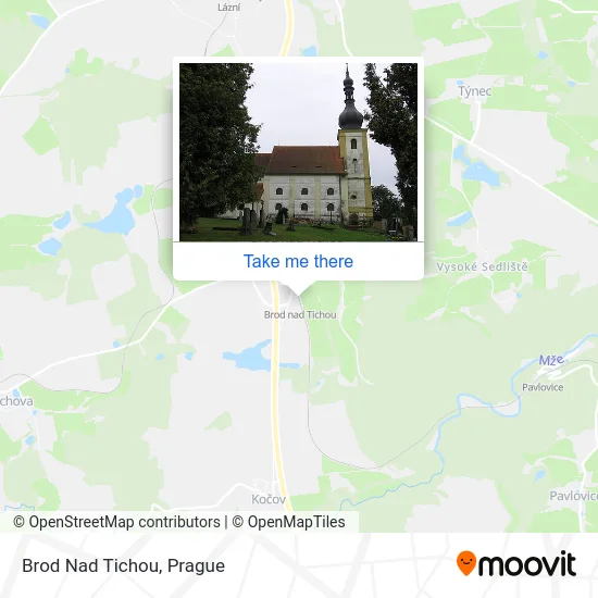 Карта Brod Nad Tichou