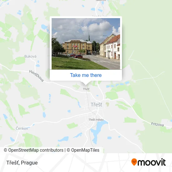 Карта Třešť