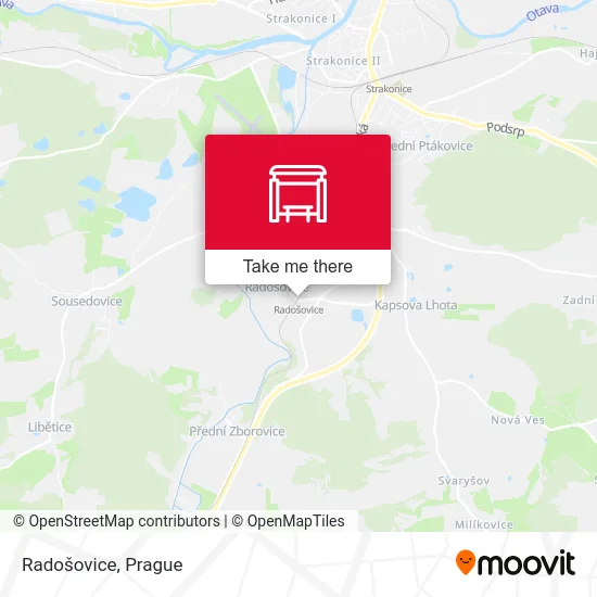 Карта Radošovice