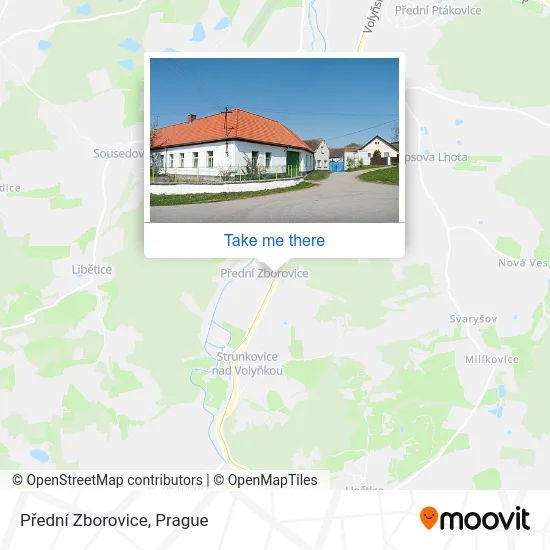 Přední Zborovice map