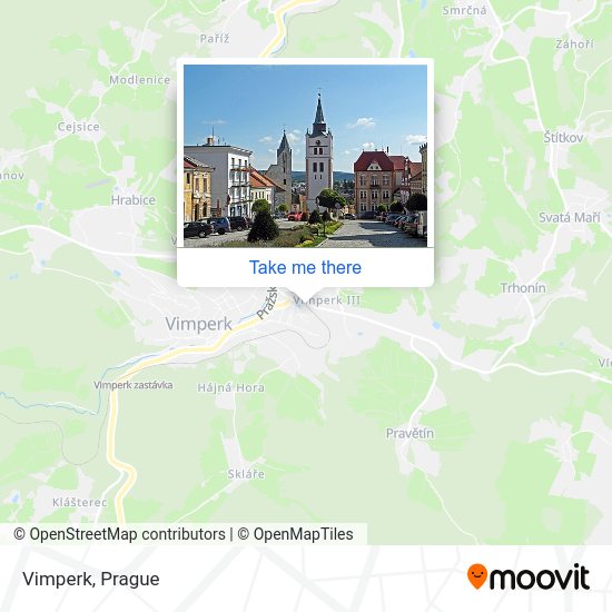 Vimperk map