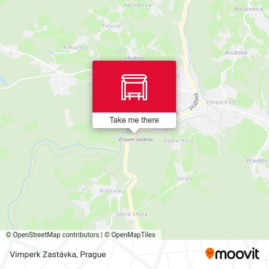 Карта Vimperk Zastávka