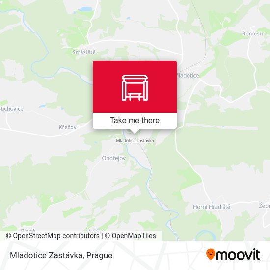 Mladotice Zastávka map