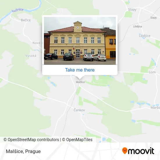 Карта Malšice