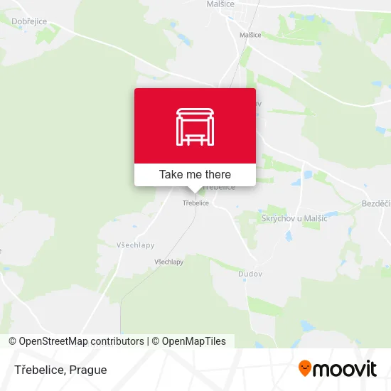 Карта Třebelice