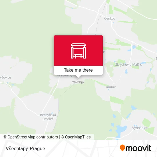 Карта Všechlapy