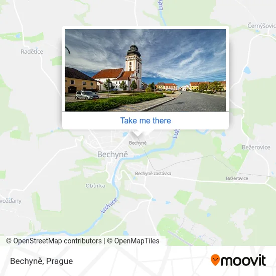Карта Bechyně