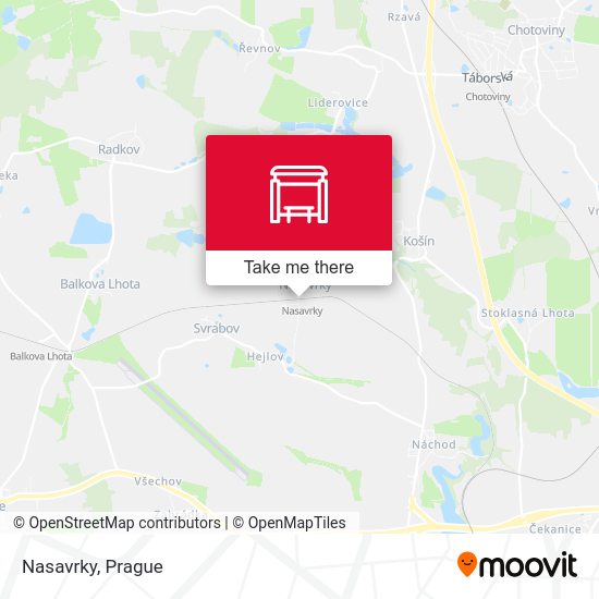 Карта Nasavrky