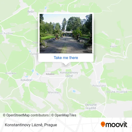 Карта Konstantinovy Lázně
