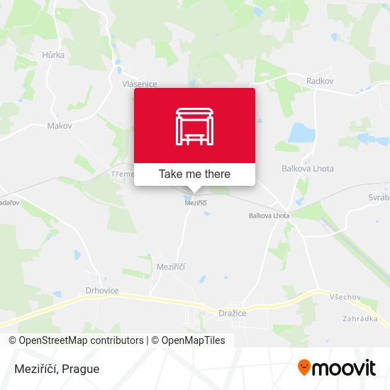 Meziříčí map