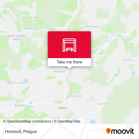 Карта Hostouň