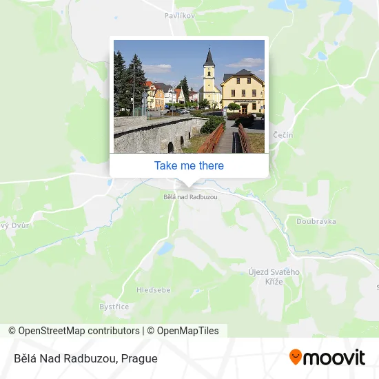 Карта Bělá Nad Radbuzou