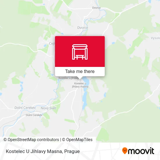 Карта Kostelec U Jihlavy Masna