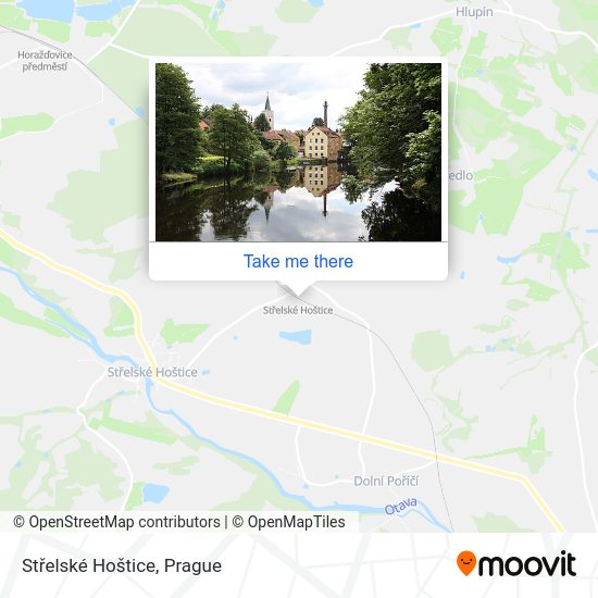 Střelské Hoštice map