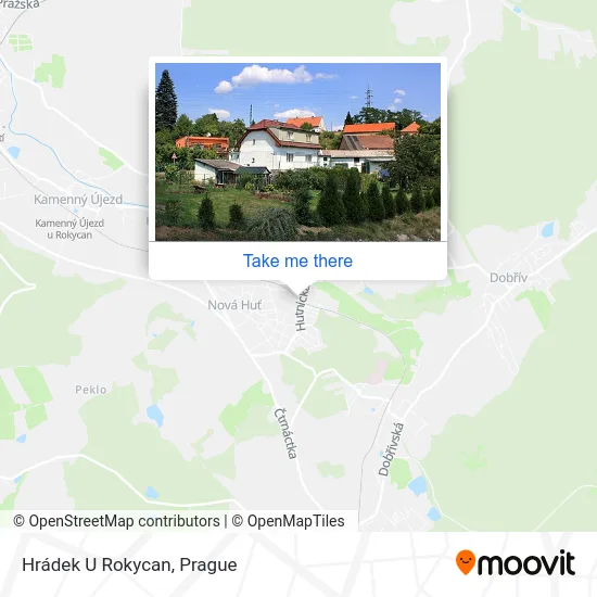 Карта Hrádek U Rokycan