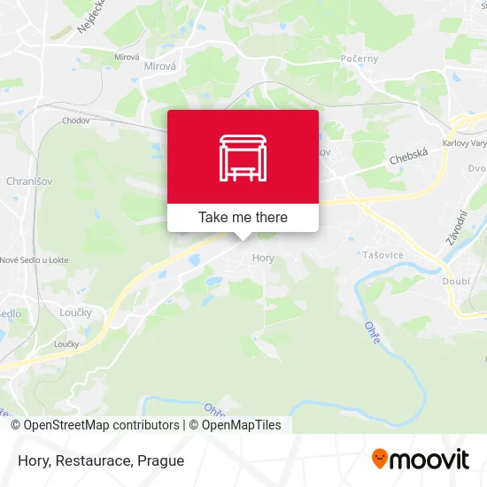Карта Hory, Restaurace