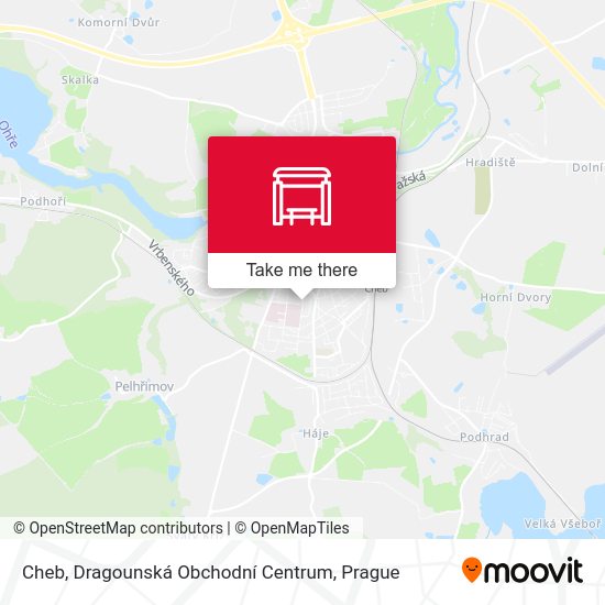 Cheb, Dragounská Obchodní Centrum map