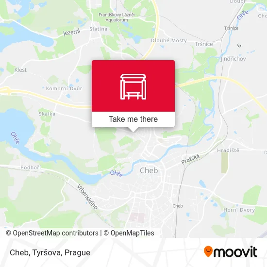 Карта Cheb, Tyršova