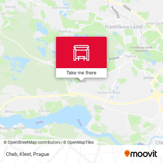 Cheb, Klest map