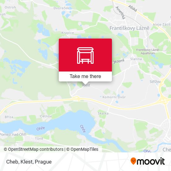 Карта Cheb, Klest