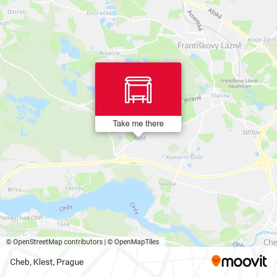 Карта Cheb, Klest