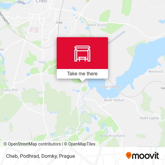 Карта Cheb, Podhrad, Domky