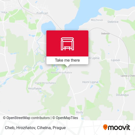 Cheb, Hrozňatov, Cihelna map