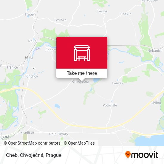 Cheb, Chvoječná map