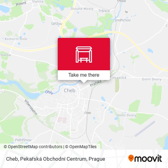 Cheb, Pekařská Obchodní Centrum map
