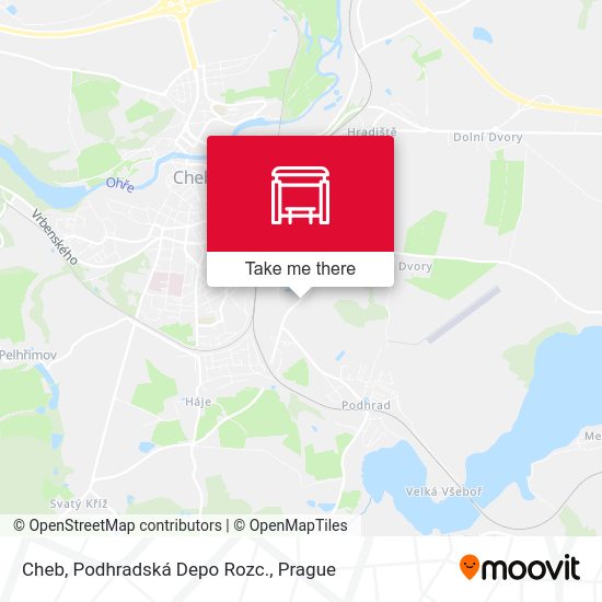 Cheb, Podhradská Depo Rozc. map