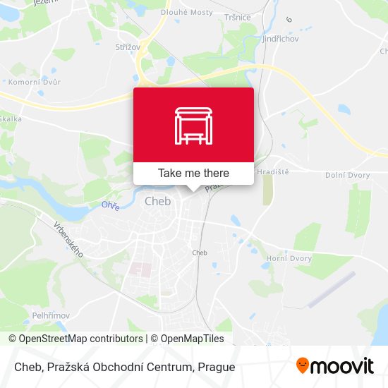 Cheb, Pražská Obchodní Centrum map