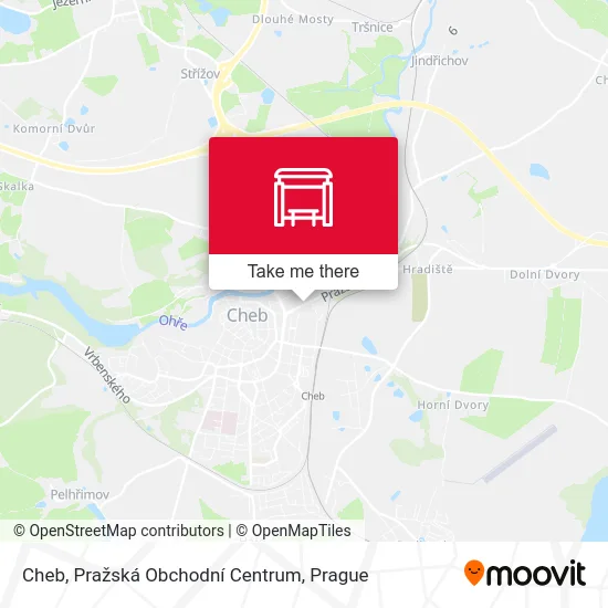 Карта Cheb, Pražská Obchodní Centrum