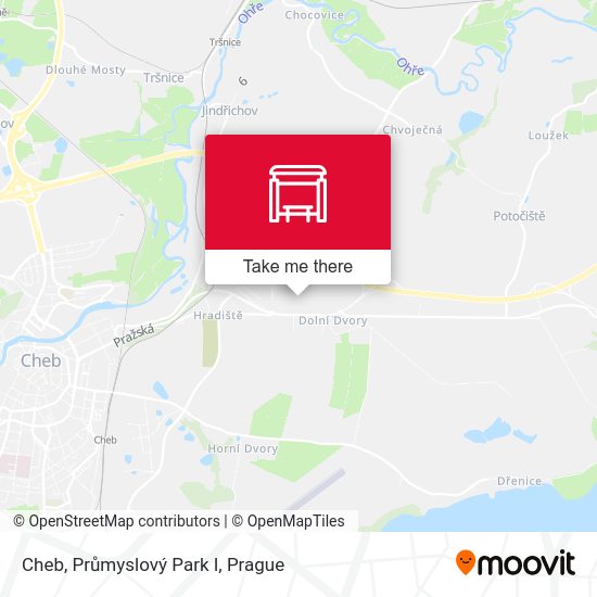 Cheb, Průmyslový Park I map