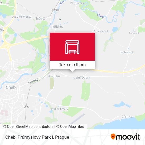 Cheb, Průmyslový Park I map