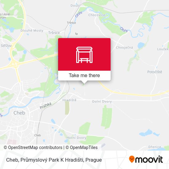 Cheb, Průmyslový Park K Hradišti map