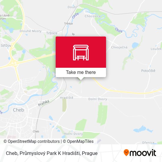 Cheb, Průmyslový Park K Hradišti map