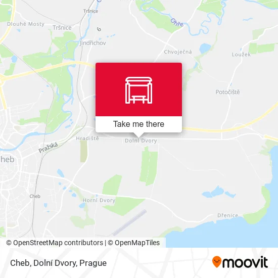 Карта Cheb, Dolní Dvory