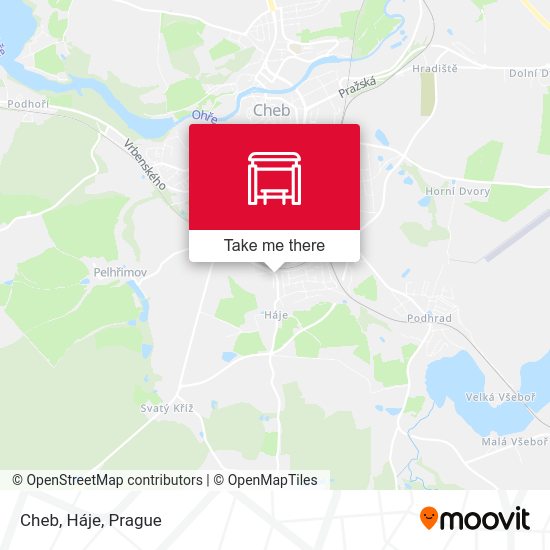 Карта Cheb, Háje