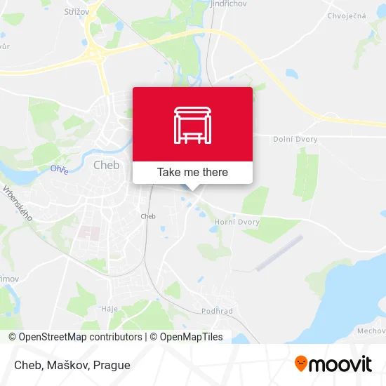 Карта Cheb, Maškov