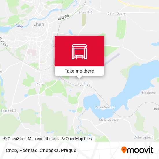 Cheb, Podhrad, Chebská map