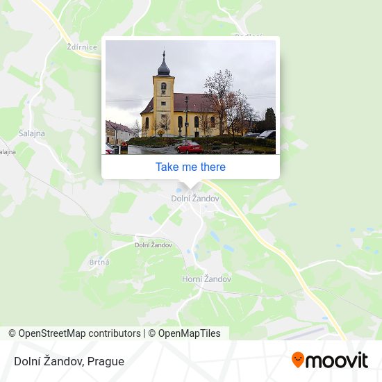 Dolní Žandov map