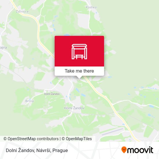 Dolní Žandov, Návrší map