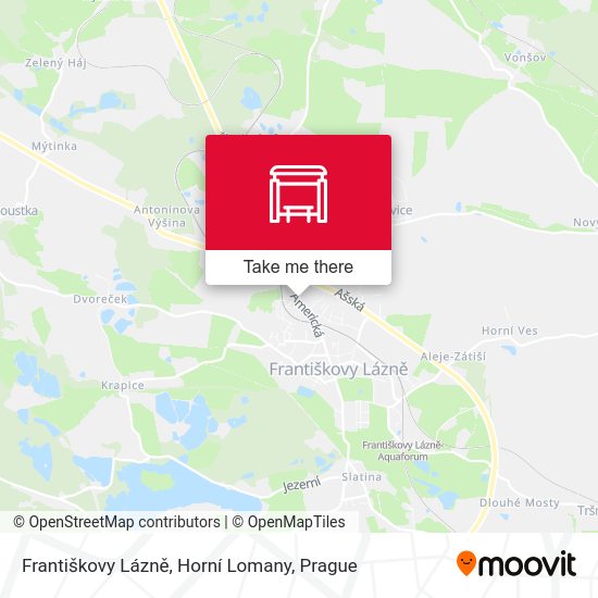 Františkovy Lázně, Horní Lomany map