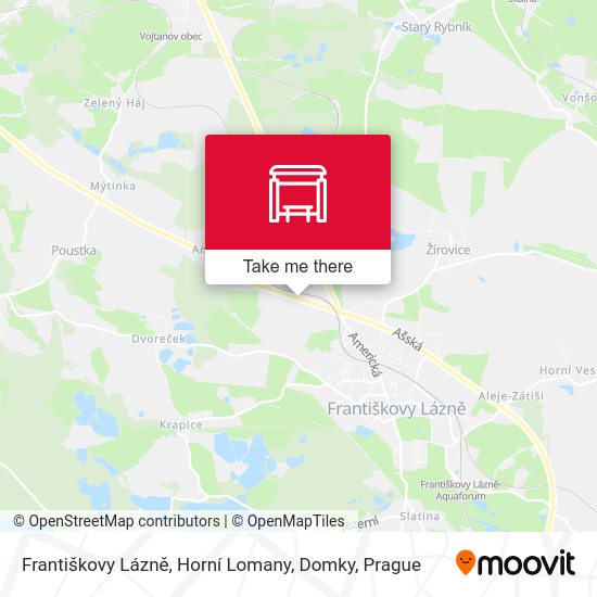 Františkovy Lázně, Horní Lomany, Domky map