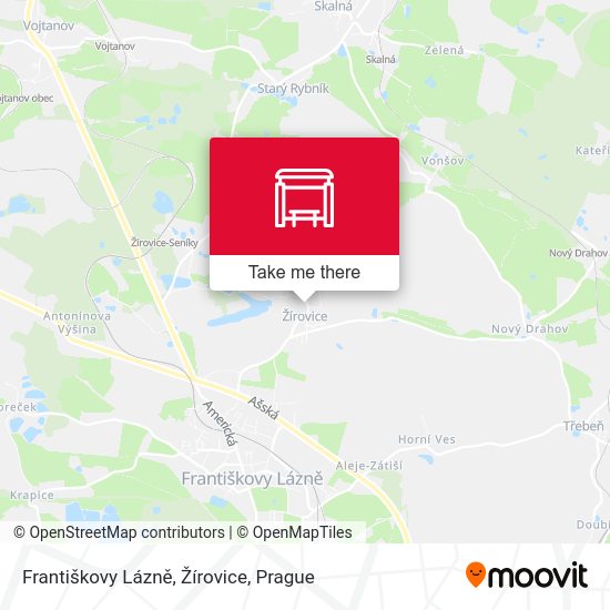 Františkovy Lázně, Žírovice map