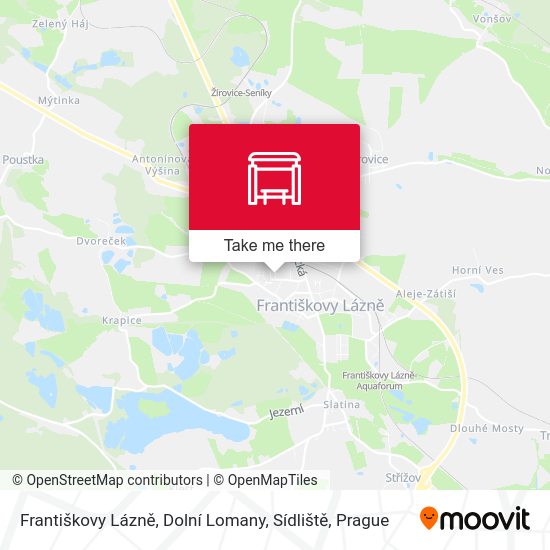 Františkovy Lázně, Dolní Lomany, Sídliště map