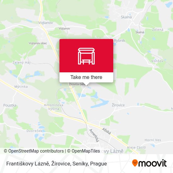 Františkovy Lázně, Žírovice, Seníky map